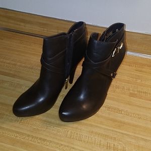 Dark Brown Guess Leather Booties